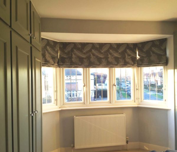 Bay Window Roman Blinds - In2interiors